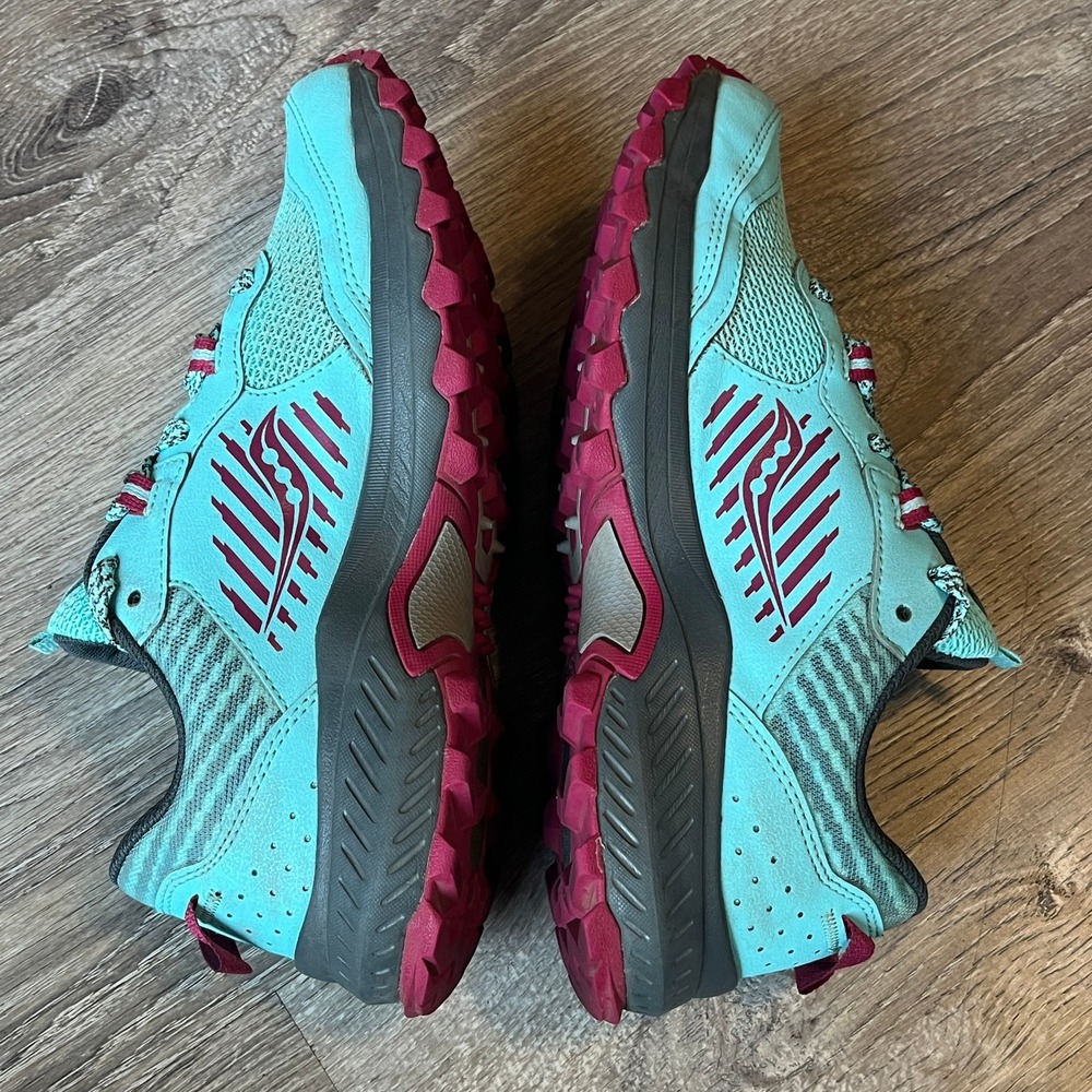 Saucony Trail Excursion TR 15 Trail Running Shoes Teal Womens 7.5 UK 5.5 EU 38.5 - Picture 3 of 8